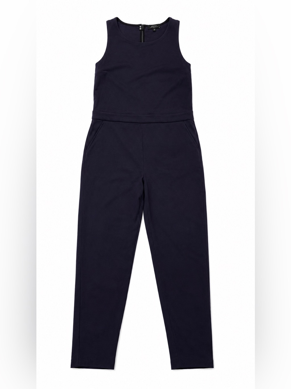 Babaton Navy Sleeveless Jumpsuit